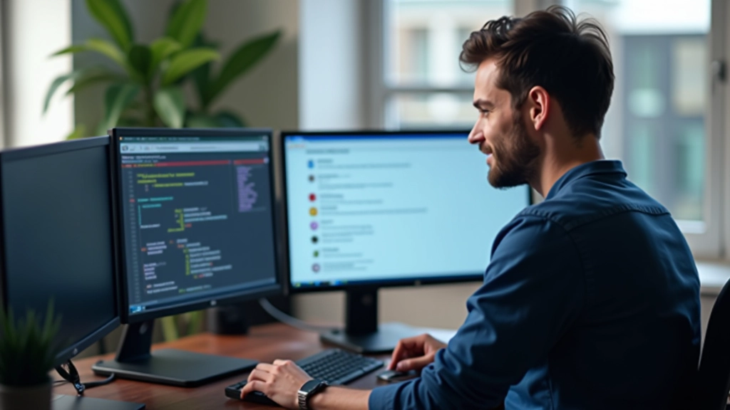 Developer testing responsive website op meerdere devices tegelijk in browseremulator