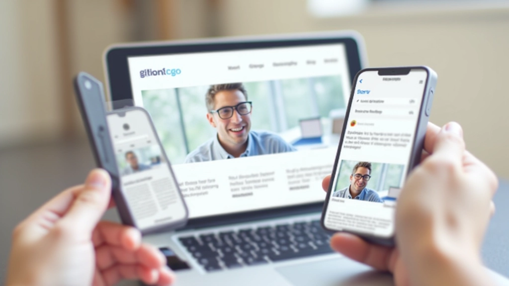 Responsieve website ontwerp op verschillende apparaten schermen